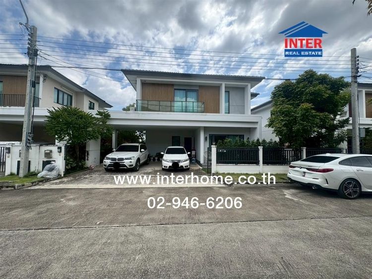 บ้านเดี่ยว 2 ชั้น 61.2 ตร.ว. หมู่บ้านเซนโทร วงแหวน-จตุโชติ ซอยวงศกร1 ถนนคู่ขนานกาญจนาภิเษก(3902) ถนนหทัยราษฎร์ เขตคลองสามวา กรุงเทพมหานคร