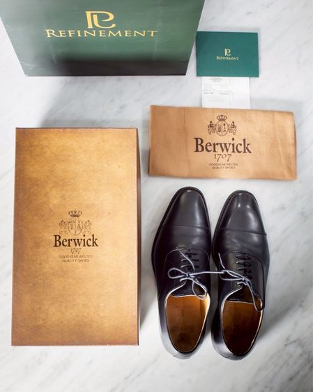 ดำ หนังแท้ รองเท้าหนังแบบทางการ UK 7.5 | EU 41 1/3 | US 8 อื่นๆ รองเท้าหนัง BERWICK Oxford Captoe 5196 Chateaubriand Negro