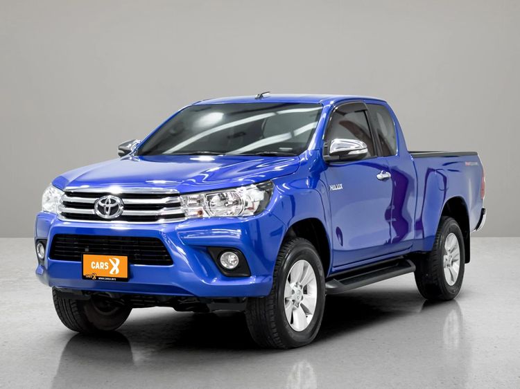 รถ Toyota Hilux Revo 2.4 Prerunner G สี น้ำเงิน