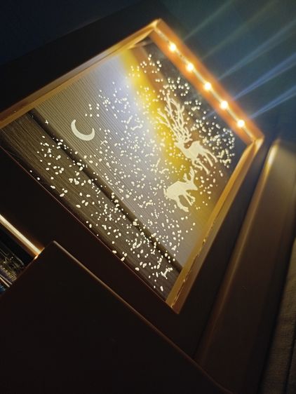 โคมไฟ กรอบรูปมีไฟ พร้อมที่ใส่ของ รูปที่ 2