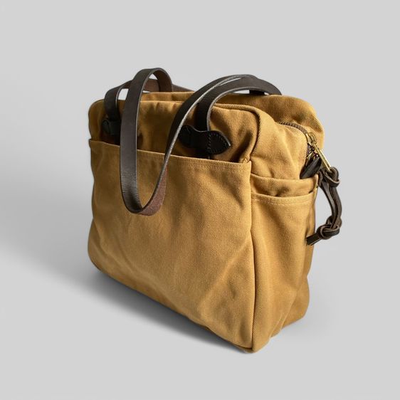 FILSON RUGGED TWILL ZIPPER TOTE BAG Tan