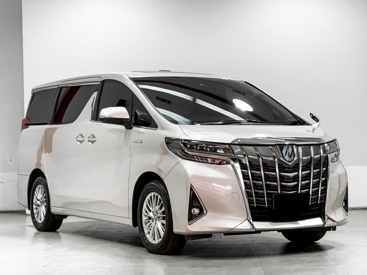 Toyota Alphard 2021 2.5 HV G F-Package 4WD Utility-car ไฮบริด เกียร์อัตโนมัติ ขาว รูปที่ 3