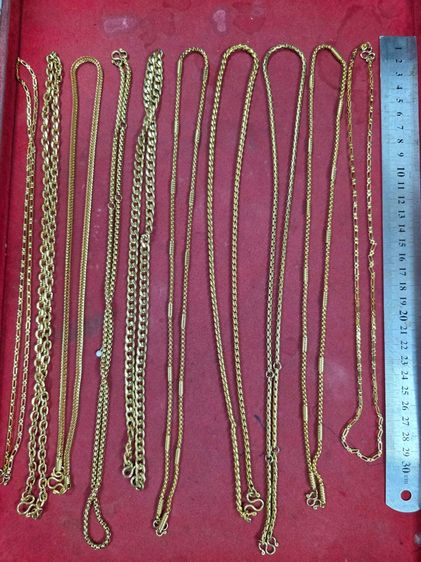 สร้อย อิตาลี่ สวยหายากรุ่นเก่า ของเก่าเก็บ ขายตามสภาพ ทั้งหมด 10 เส้น คละลาย เหมาๆ ไม่ลอกไม่ดำ อย่างดี ยาวสวมคอได้เลยครับ พร้อมส่งครับเหมาๆ  รูปที่ 2