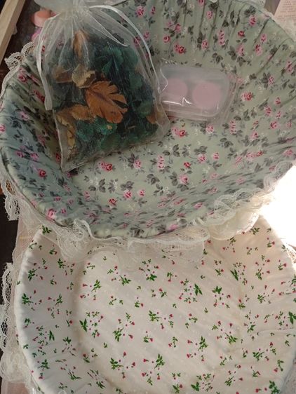 ตะกร้าผ้า ตะกร้าลูกไม้ 