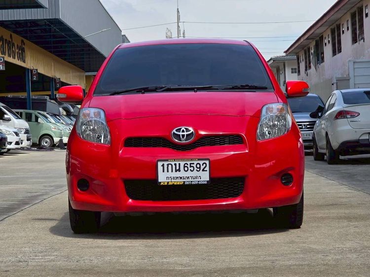 Toyota Yaris 2013 1.5 E Sedan เบนซิน ไม่ติดแก๊ส เกียร์อัตโนมัติ แดง รูปที่ 2