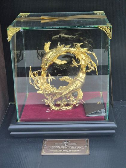 ปลาคราฟมงคลชุบทอง Cubic Gems รุ่น SHO-961 GB พร้อมกล่อง ของใหม่ยังไม่แกะ เหมาะตั้งโชว์ ให้ของขวัญ