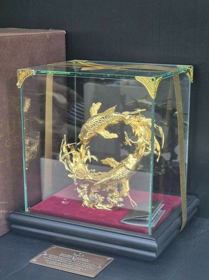 ปลาคราฟมงคลชุบทอง Cubic Gems รุ่น SHO-961 GB พร้อมกล่อง ของใหม่ยังไม่แกะ เหมาะตั้งโชว์ ให้ของขวัญ รูปที่ 5