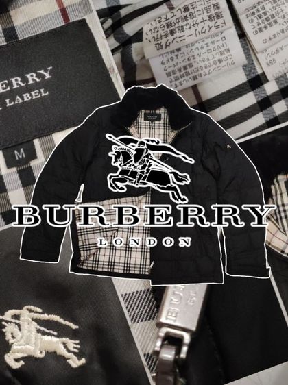 แขนยาว ดำ M เสื้อแจ็คเก็ต BURBERRY❄️🧥อบอุ่น สุดหรู