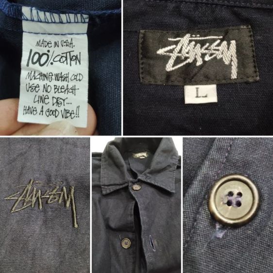 เสื้อแจ็คเก็ต STUSSY🧥🇺🇸90's วินเทจ รูปที่ 18