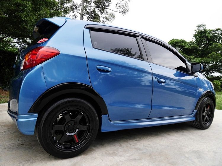 Mitsubishi Mirage 2013 1.2 GLS Sedan เบนซิน ไม่ติดแก๊ส เกียร์อัตโนมัติ ฟ้า รูปที่ 4