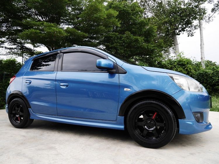 Mitsubishi Mirage 2013 1.2 GLS Sedan เบนซิน ไม่ติดแก๊ส เกียร์อัตโนมัติ ฟ้า รูปที่ 2