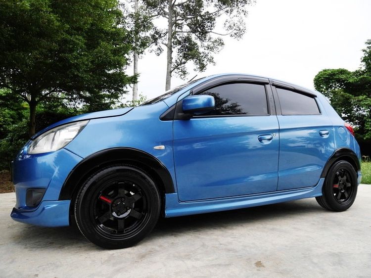 รถ Mitsubishi Mirage 1.2 GLS สี ฟ้า
