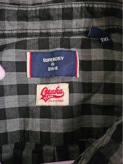 Superdry Osaka Team เชิ้ตลายตาราง 2XL สภาพดี รูปที่ 2