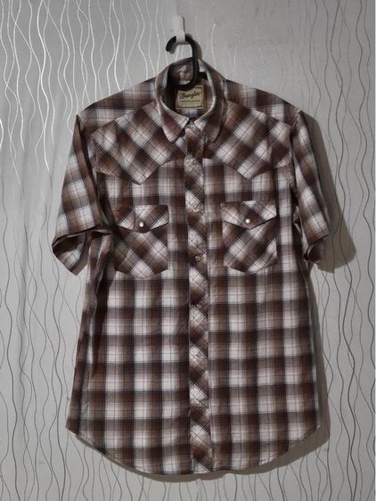 อื่นๆ อื่นๆ แขนสั้น เสื้อเชิ้ต อื่นๆ Wrangler Western Shirt มือสองแท้ คาวบอยวินเทจสุดเท่ ขายเพียง 350 บาท