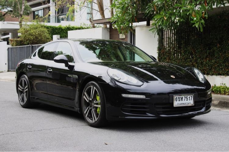 Porsche Panamera 2015 3.0 S E-Hybrid Sedan ปลั๊กอินไฮบริด (PHEV) เกียร์อัตโนมัติ ดำ รูปที่ 2