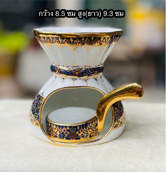 ชุดเตาต้มน้ำมันหอมระเหยเบญจรงค์ Essential Spa Oil Burner Buran Benjarong สร้างบรรยากาศอบอุ่น ผ่อนคลาย