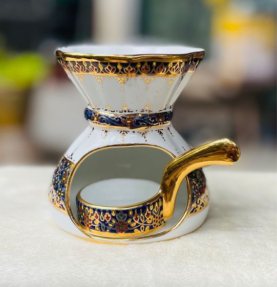 ชุดเตาต้มน้ำมันหอมระเหยเบญจรงค์ Essential Spa Oil Burner Buran Benjarong สร้างบรรยากาศอบอุ่น ผ่อนคลาย รูปที่ 2