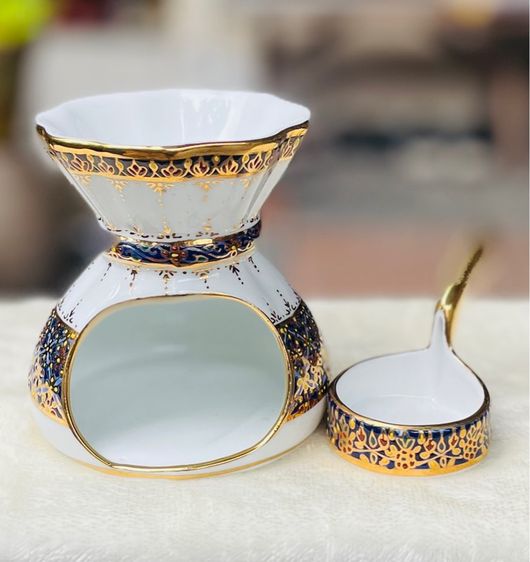 ชุดเตาต้มน้ำมันหอมระเหยเบญจรงค์ Essential Spa Oil Burner Buran Benjarong สร้างบรรยากาศอบอุ่น ผ่อนคลาย รูปที่ 7