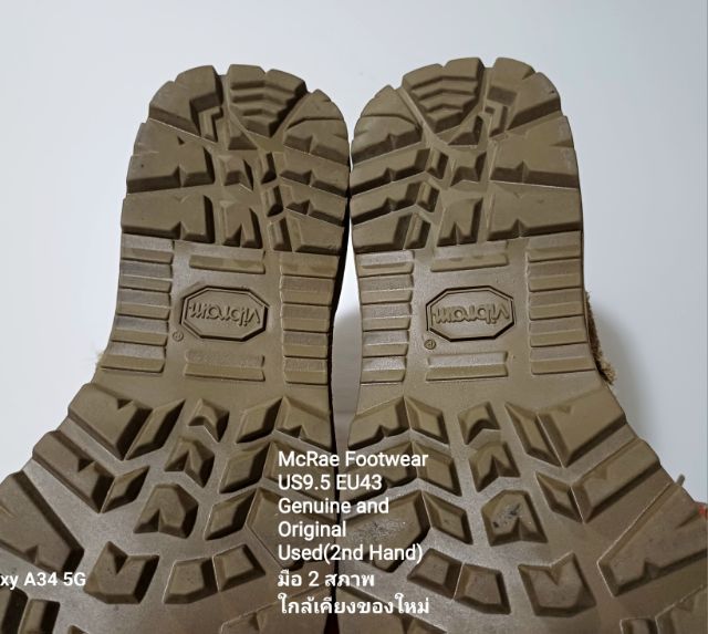 McRae Footwear, Desert Jungle Boots, Vibram sole, Men's 9.5US 43.5EU(28.5cm) Genuine and Original ของแท้ มือ 2 สภาพใกล้เคียงของใหม่ สวยมาก รูปที่ 12