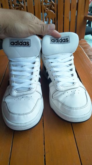 Adidas Hoops 2.0 Mid White Black รูปที่ 3