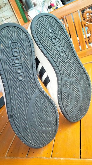 Adidas Hoops 2.0 Mid White Black รูปที่ 6