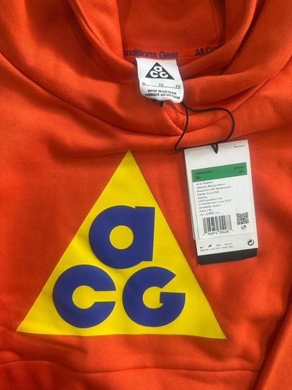 สเวตเตอร์ฮู้ดดี้ ACG สีส้ม sweater hoodie NIKE ACG รูปที่ 2