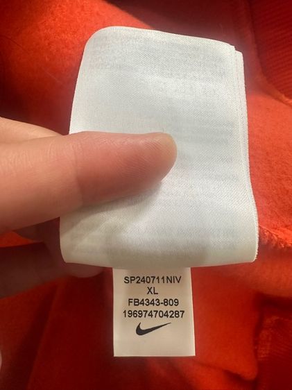 สเวตเตอร์ฮู้ดดี้ ACG สีส้ม sweater hoodie NIKE ACG รูปที่ 7