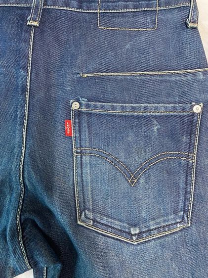 นี้Danim Engineered สีสวยผ้ามืสอง เฟส ออกนิดหน่อย ของดี ผ้ายังเข้ม หล่อๆกางเกงยีนส์มือสอง เอว 30 นิ้ว ปลายขา 8 นิ้ว ต้นขา 10 นิ้ว รูปที่ 5