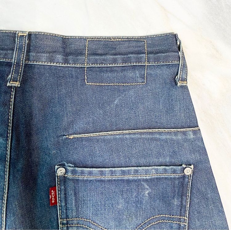 นี้Danim Engineered สีสวยผ้ามืสอง เฟส ออกนิดหน่อย ของดี ผ้ายังเข้ม หล่อๆกางเกงยีนส์มือสอง เอว 30 นิ้ว ปลายขา 8 นิ้ว ต้นขา 10 นิ้ว รูปที่ 7