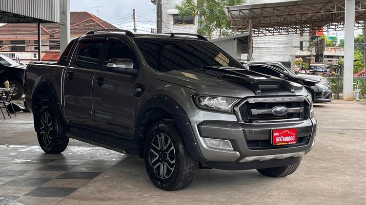 Ford Ranger 2017 2.2 Hi-Rider Wildtrak Pickup ดีเซล ไม่ติดแก๊ส เกียร์อัตโนมัติ บรอนซ์เงิน รูปที่ 3