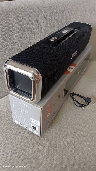 ลำโพงบลูทูธ สีดำ BOOMS  BASS รุ่น L 8  เสียงดี มือสองสภาพดีเหมือนใหม่  ขายถูกๆ ส่งฟรีค่ะ รูปที่ 5