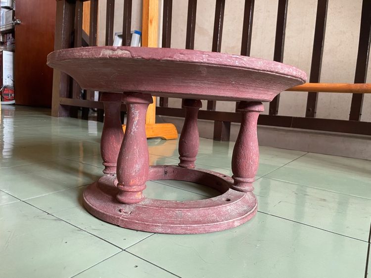 โตกไม้เก่า ขนาด 16 นิ้ว  รูปที่ 8