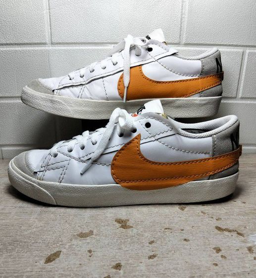 ขาว หนัง PU UK 8 | EU 42 | US 8.5 รองเท้าผ้าใบมือสอง Nike เบอร์ 41 ยาว 26cm.สภาพดี 