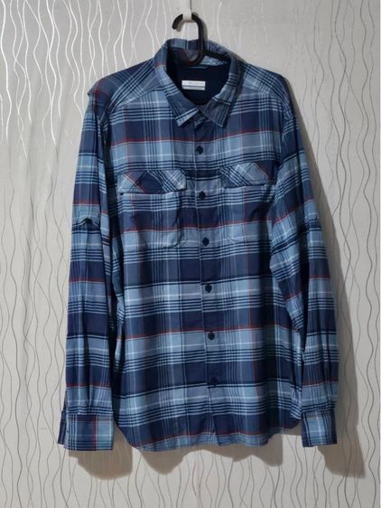 อื่นๆ แขนยาว อื่นๆ เสื้อเชิ้ต Columbia ของแท้ ลายสก็อตเท่ๆ ไซซ์ L