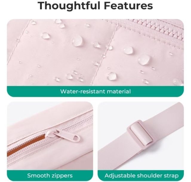  Bag Smart กระเป๋าทรง Tote สีชมพู น้ำหนักเบา รูปที่ 7