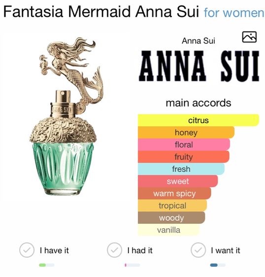 น้ำหอมแท้💯 Fantasia Mermaid Anna Sui 30 ml no box รูปที่ 2