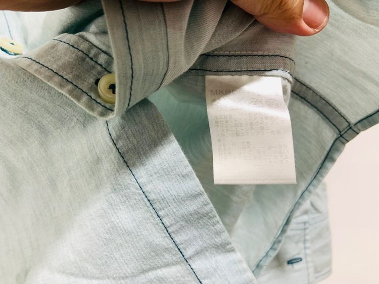 เสื้อเชิ้ต MICHEL KLEIN แท้ 💯 size วัดจริง ขนาด อก 20 ยาว 27.5 นิ้ว สภาพดีมาก ทรงสวย เนื้อผ้าดีมากใส่สบาย ตัดเย็บดีมาก็หายากน่าสะสมครับ รูปที่ 4