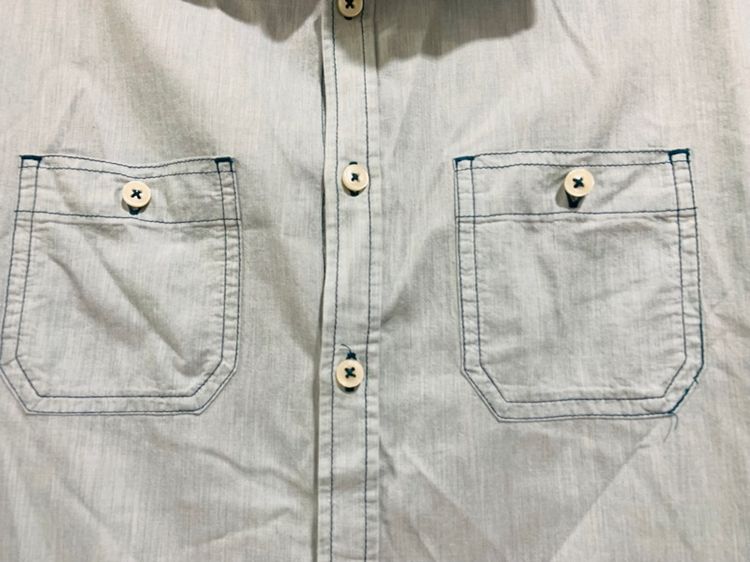 เสื้อเชิ้ต MICHEL KLEIN แท้ 💯 size วัดจริง ขนาด อก 20 ยาว 27.5 นิ้ว สภาพดีมาก ทรงสวย เนื้อผ้าดีมากใส่สบาย ตัดเย็บดีมาก็หายากน่าสะสมครับ รูปที่ 2