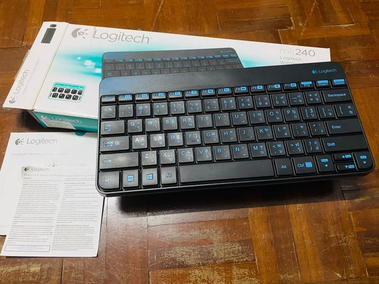 เม้าส์ และคีย์บอร์ด ขายแต่ตัว คีย์บอร์ด Logitech Wireless Combo รุ่น MK 240 (ไม่มีดองเกิ้ลเมาส์)