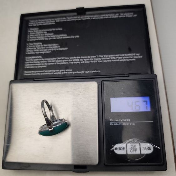 🔖แหวนเงินแท้ หินแท้ ตอกโค๊ต Silver งานจากญี่ปุ่น รูปที่ 6