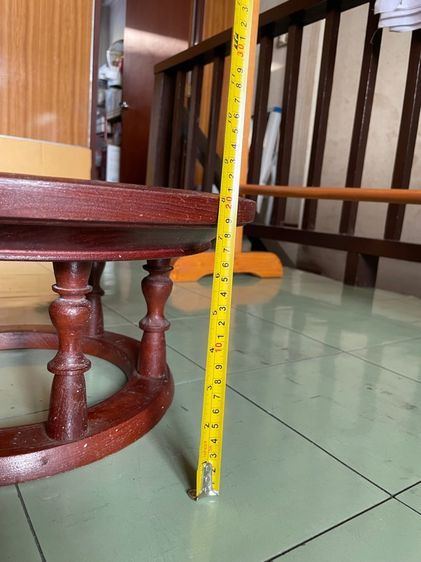 โตกไม้เก่า ขนาด 18 นิ้ว สภาพสมบูรณ์ดี รูปที่ 6
