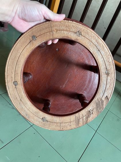 โตกไม้เก่า ขนาด 18 นิ้ว สภาพสมบูรณ์ดี รูปที่ 4