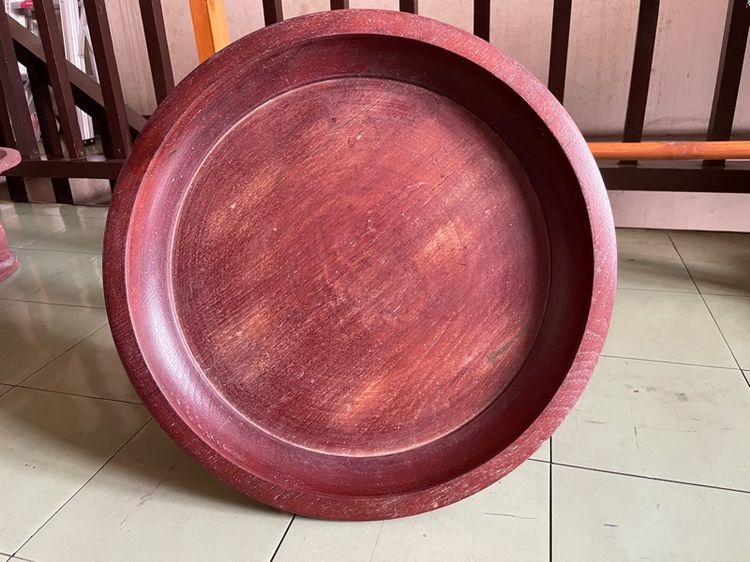 โตกไม้เก่า ขนาด 18 นิ้ว สภาพสมบูรณ์ดี รูปที่ 2