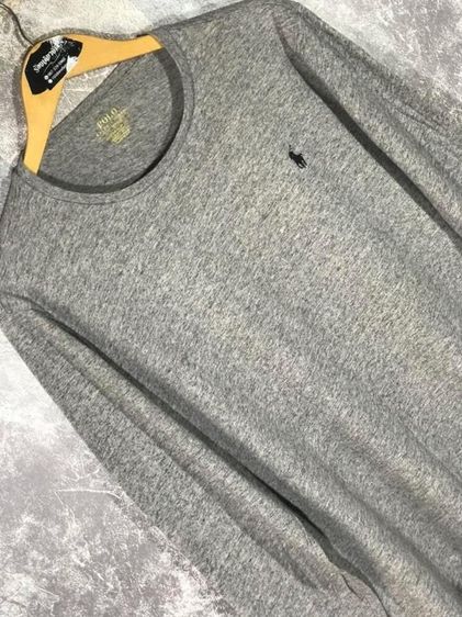 เสื้อแขนยาว POLO RALPH LAUREN แท้ 💯 size L ขนาด อก 21.5 ยาว 27.5 นิ้ว สภาพใหม่มาก สวยแบบเรียบ ผ้านิ่มมากหายากน่าสะสมครับ รูปที่ 2