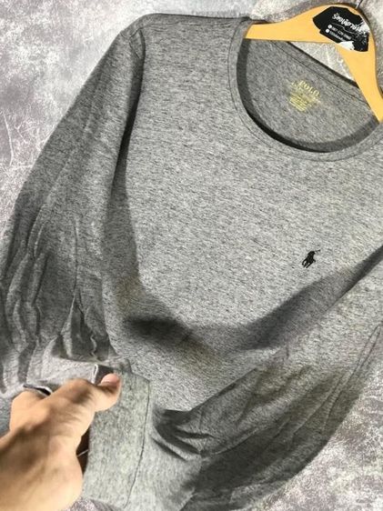 เสื้อแขนยาว POLO RALPH LAUREN แท้ 💯 size L ขนาด อก 21.5 ยาว 27.5 นิ้ว สภาพใหม่มาก สวยแบบเรียบ ผ้านิ่มมากหายากน่าสะสมครับ รูปที่ 3