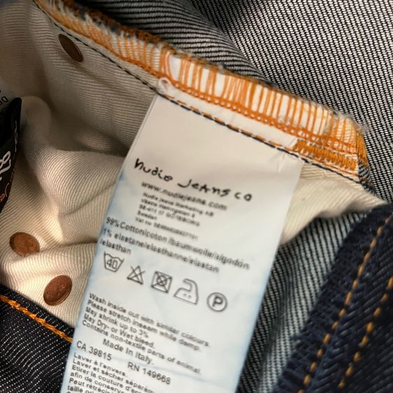 Nudie Lean Dean Dry 16 Dips Size 28x32 ของแท้ สภาพใหม่ๆ รูปที่ 8