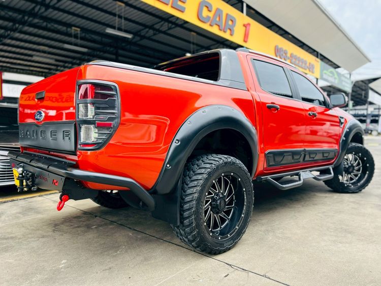 Ford Ranger 2015 2.2 Hi-Rider Wildtrak Pickup ดีเซล ไม่ติดแก๊ส เกียร์อัตโนมัติ ส้ม รูปที่ 2