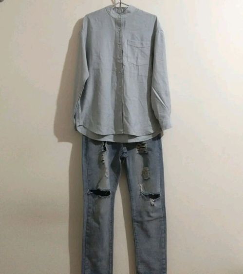 เสื้อเชิ้ตคอปิด Size L รูปที่ 2