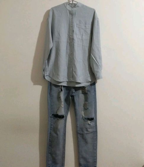 เสื้อเชิ้ตคอปิด Size L รูปที่ 4
