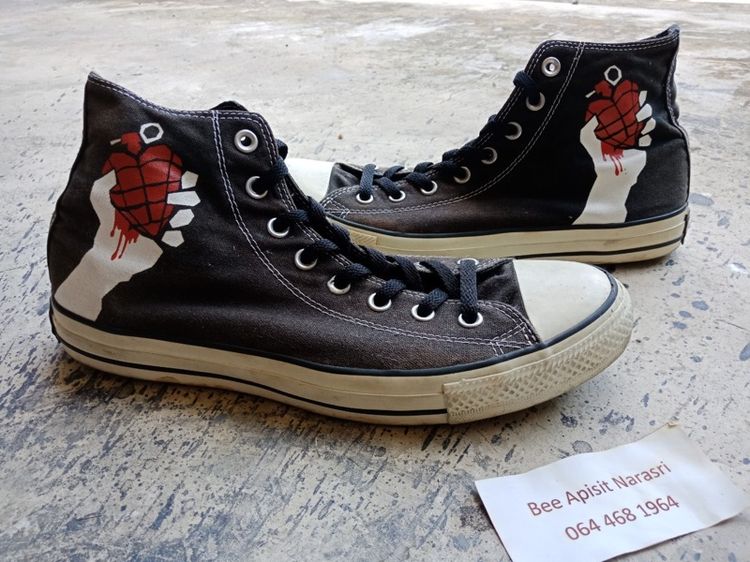 Converse Chuck Taylor All Star เบอร์ 9.5(43) x Greenday "ลายปกอัลบั้ม American Idiot" รูปที่ 2
